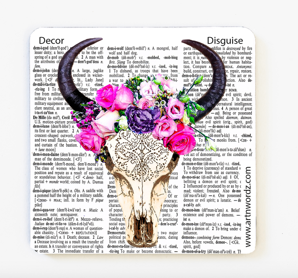BIG HORN SKULL COASTERS