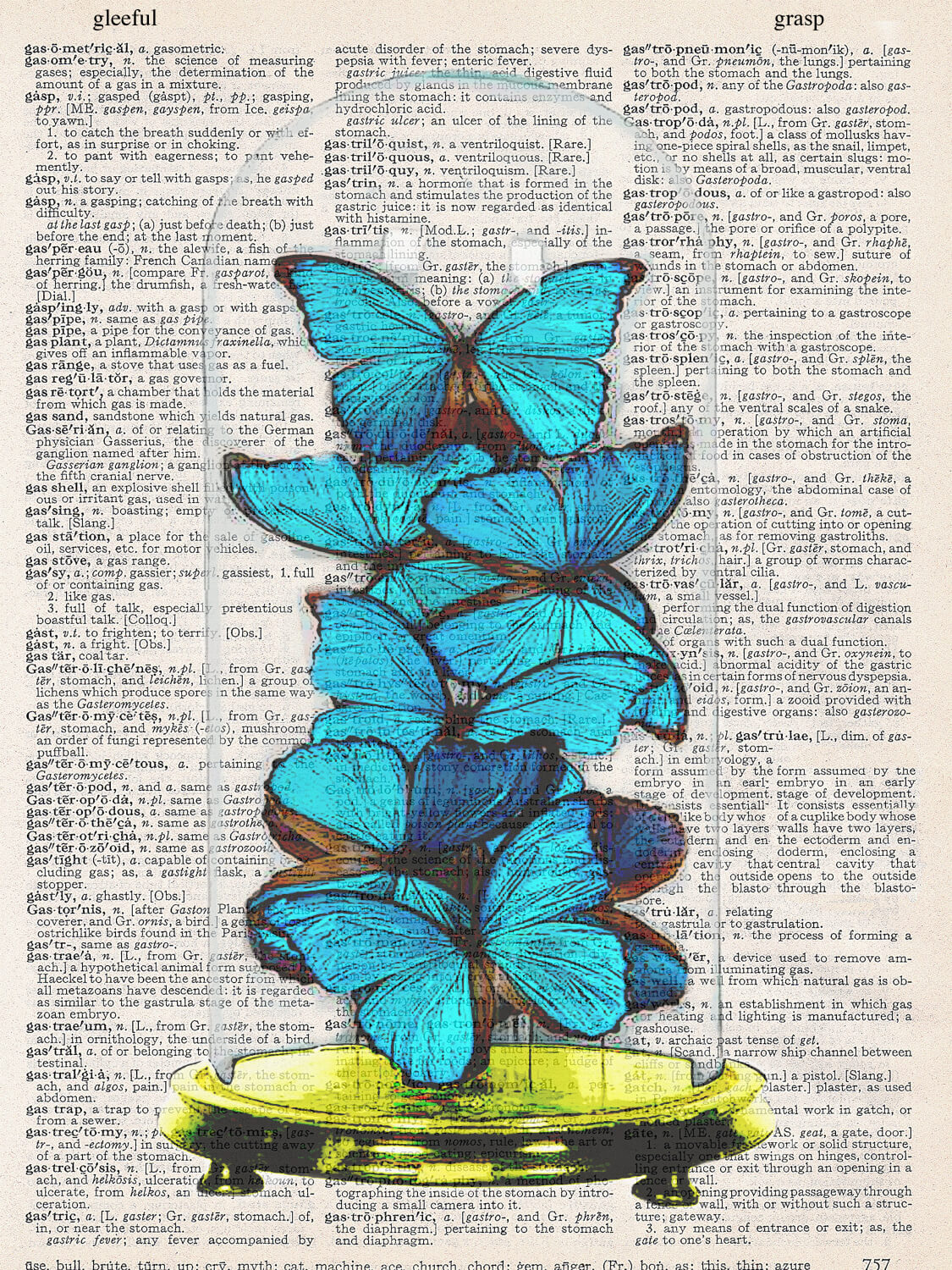BUTTERFLY GLASS PRINT