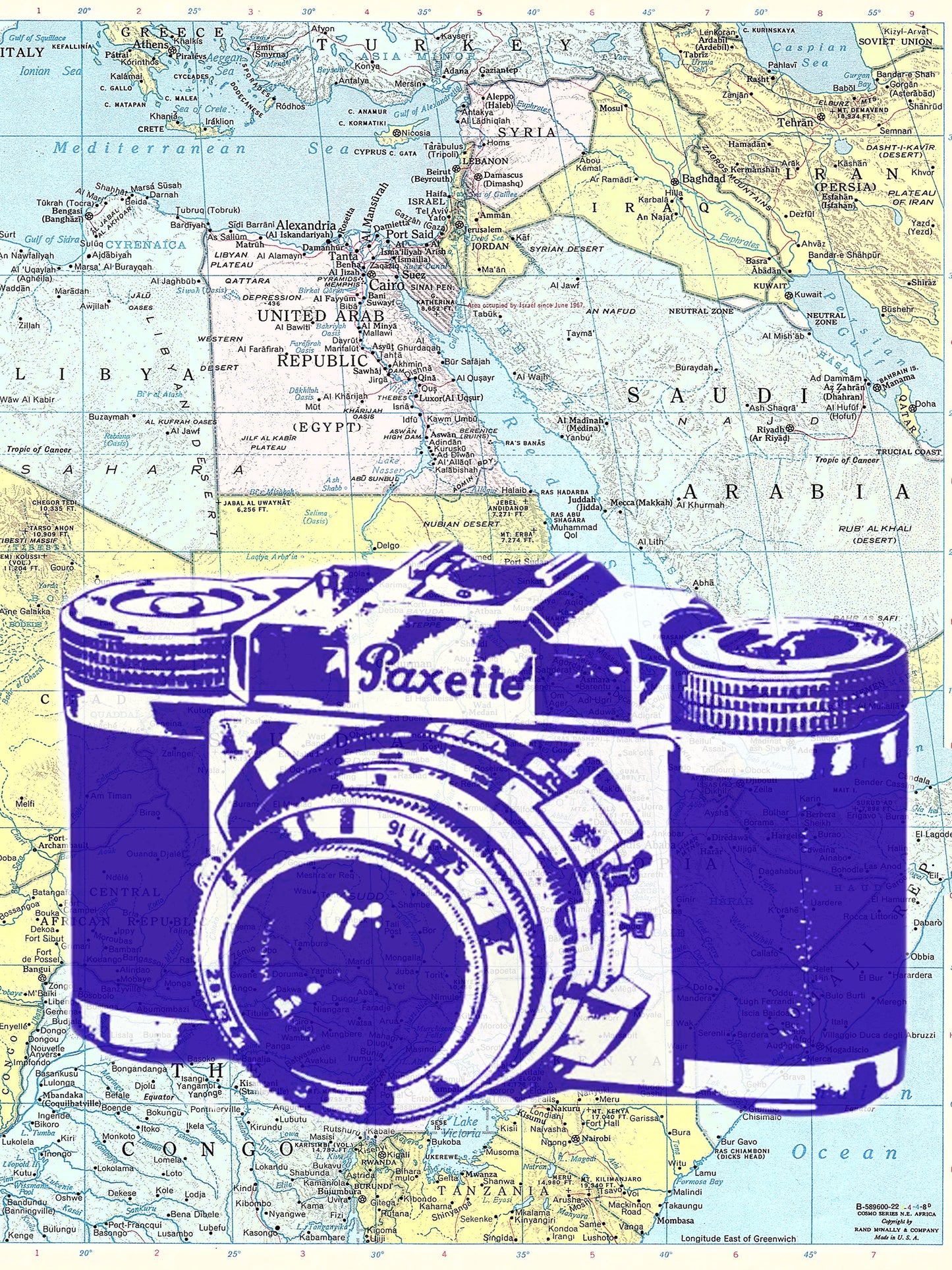 PAXETTE CAMERA ATLAS PRINT
