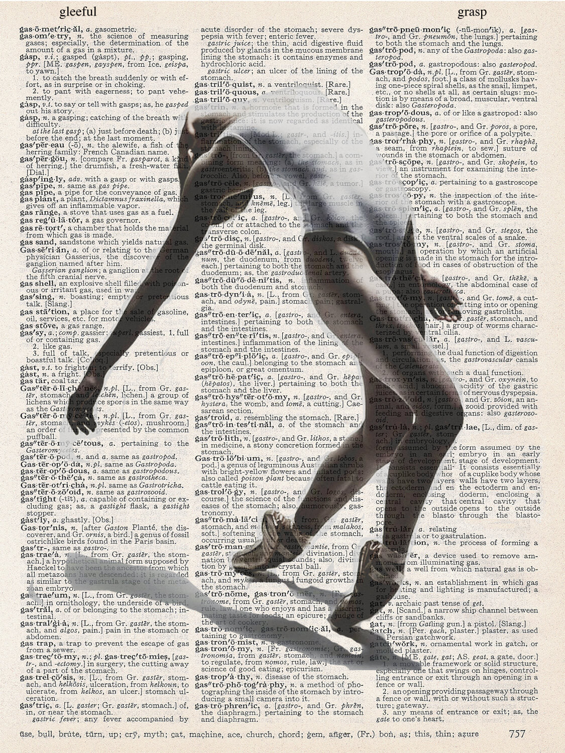 DANCE LEAN BACK PRINT