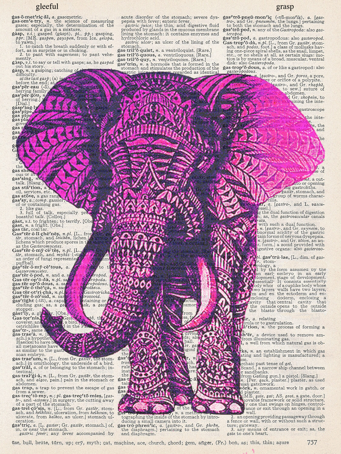 ELEPHANT PINK PRINT