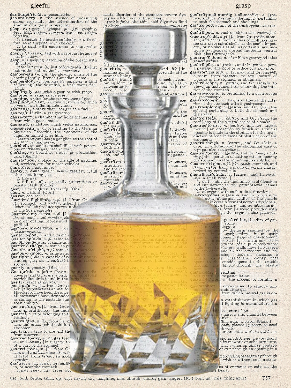 BOTTLE OF SCOTCH PRINT