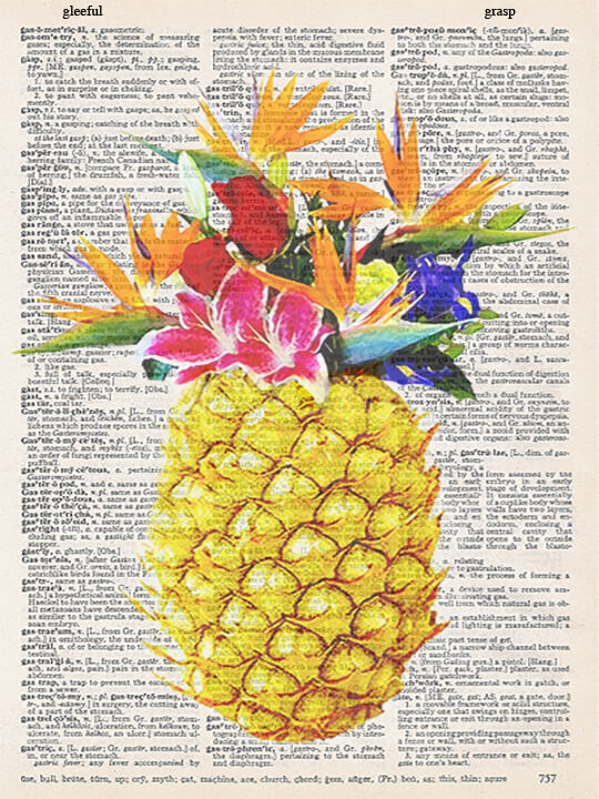 PINEAPPLE ALOHA PRINT