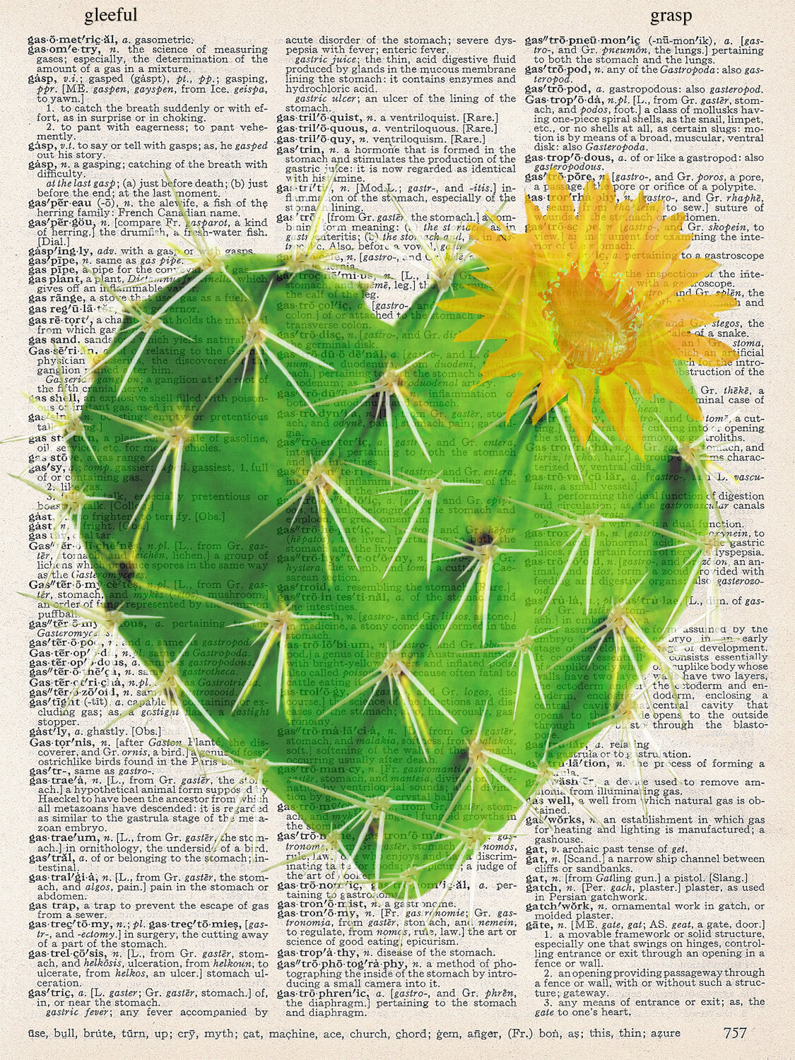 CACTUS HEART PRINT