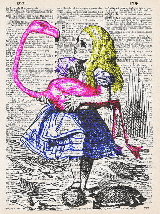 ALICE FLAMINGO PRINT