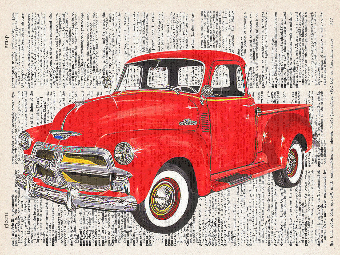 CHEVY TRUCK PRINT