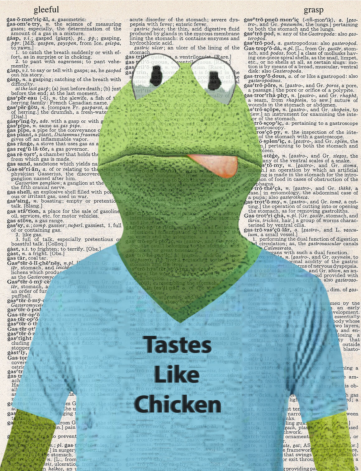 TASTES LIKE CHICKEN PRINT