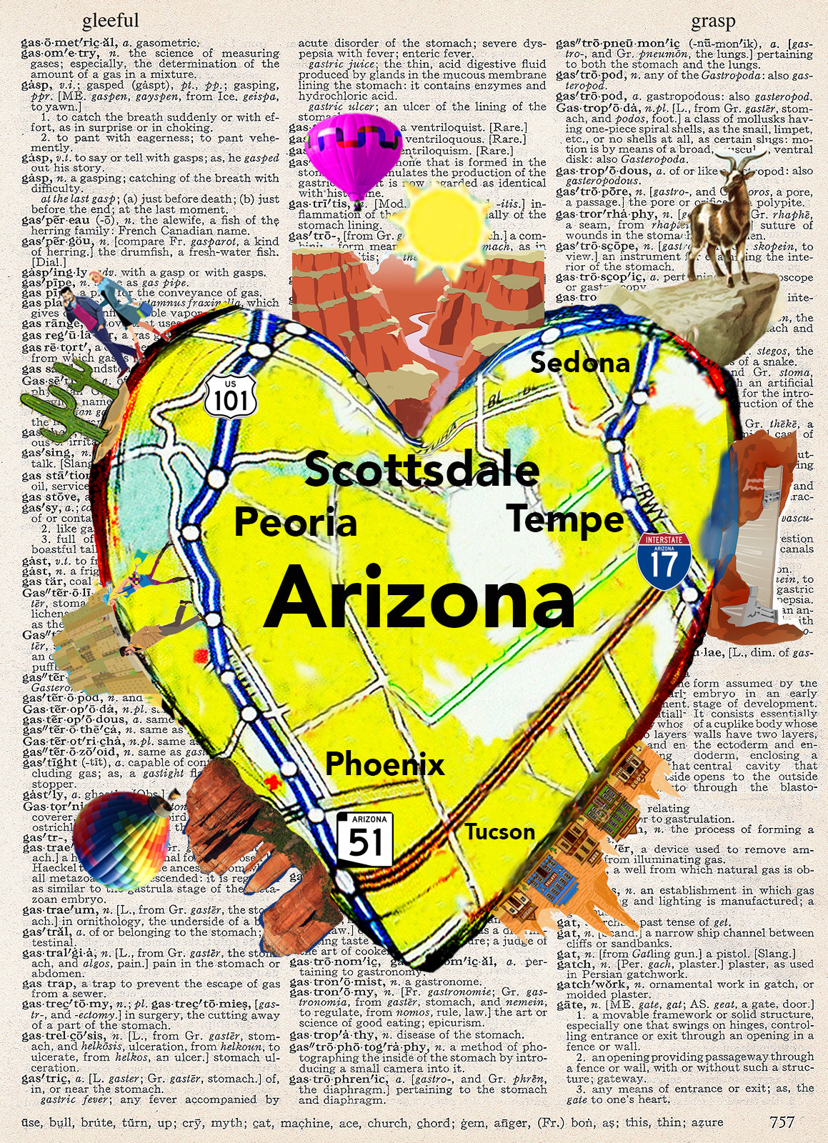 ARIZONA HEART PRINT
