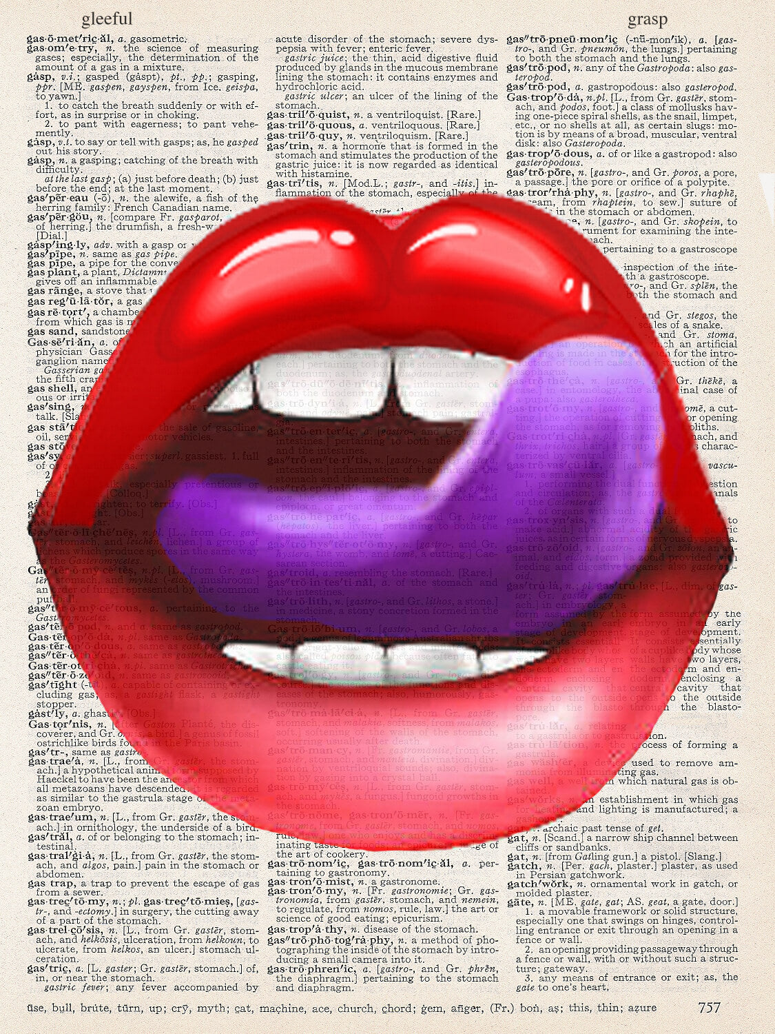 LIPS PURPLE PRINT