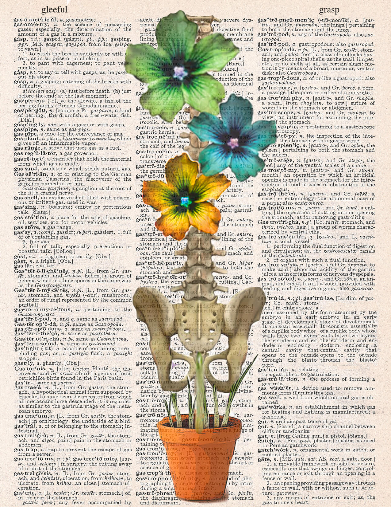 GROWING A SPINE PRINT