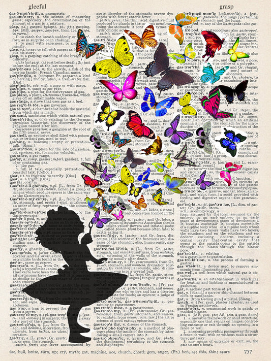 BUTTERFLIES FLY PRINT