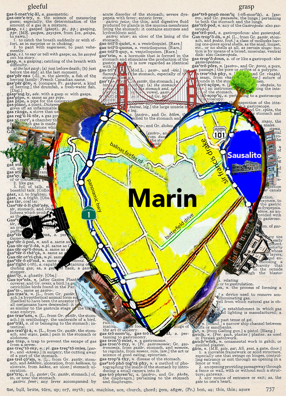 MARIN HEART PRINT