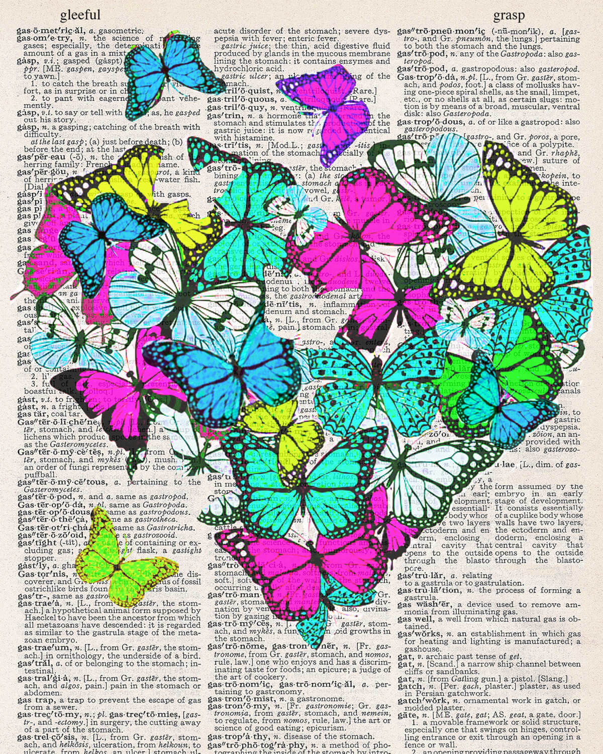 BUTTERFLY HEART PRINT