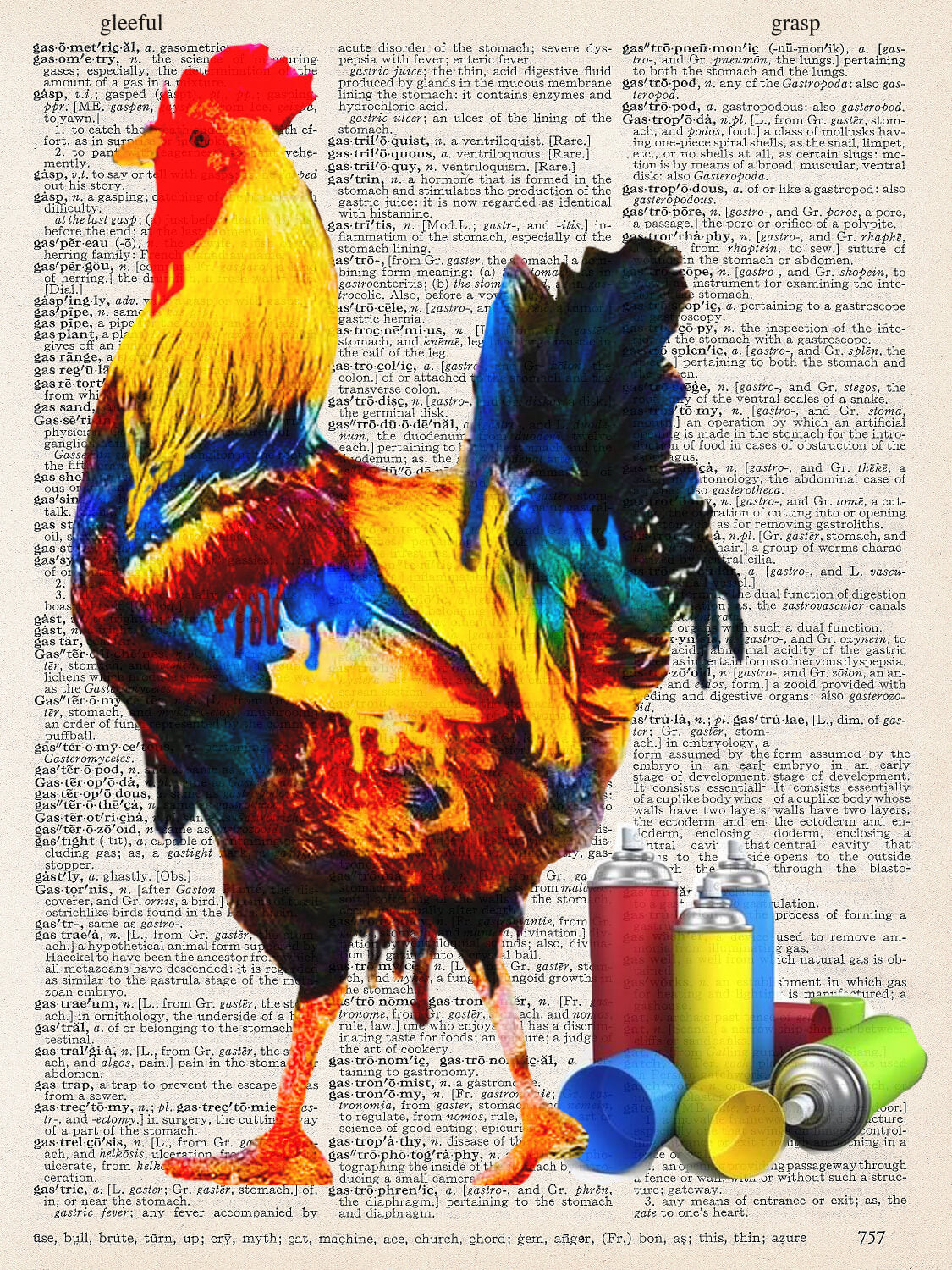 CHICKEN POP DRY PRINT