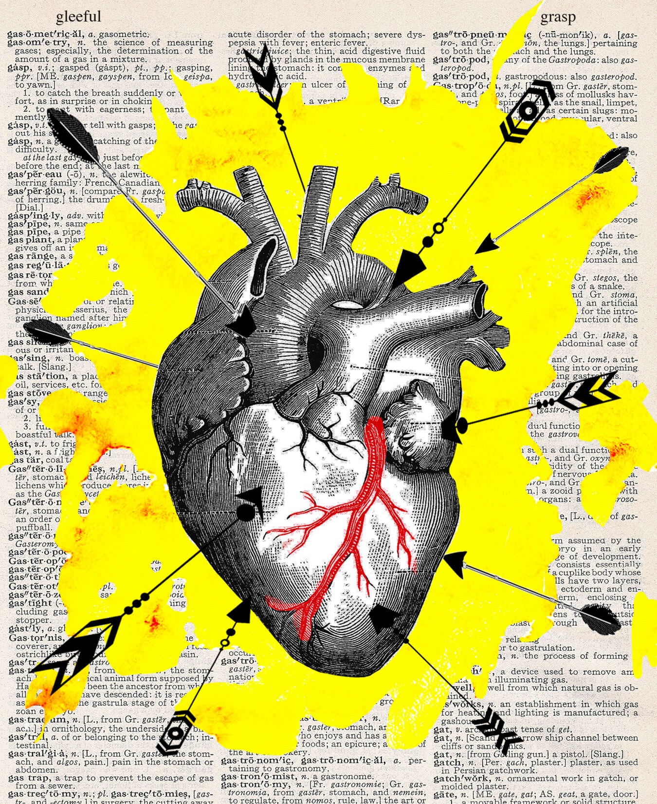 STRAIGHT TO THE HEART PRINT