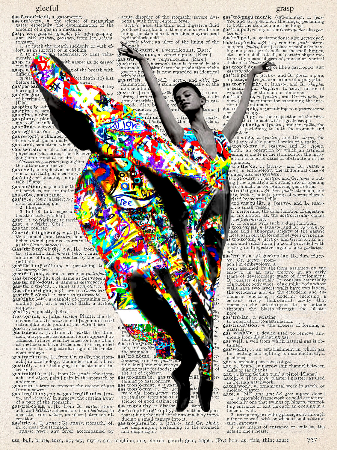 GRAFFITI DANCER PRINT