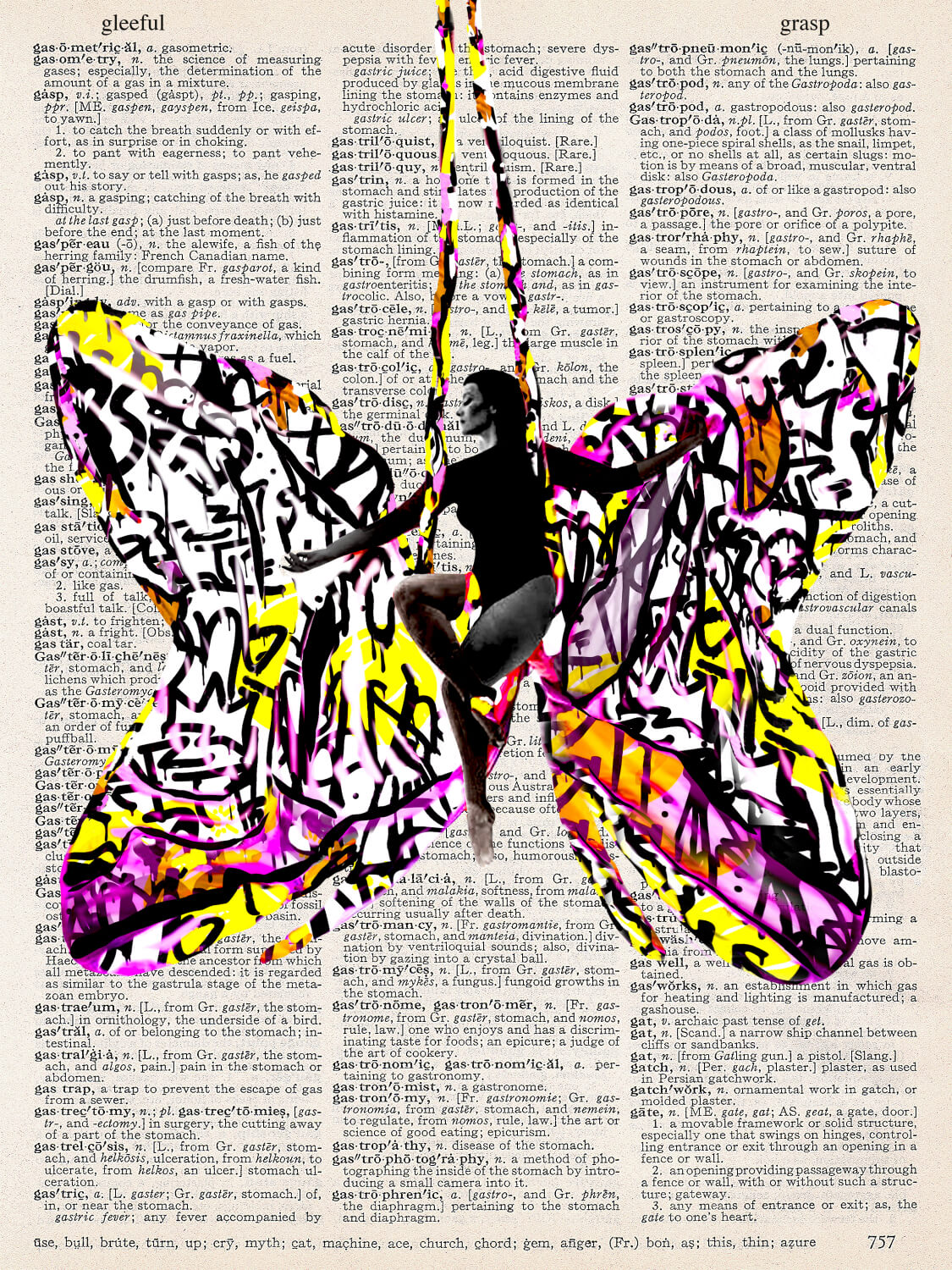 GRAFFITI WINGS PRINT