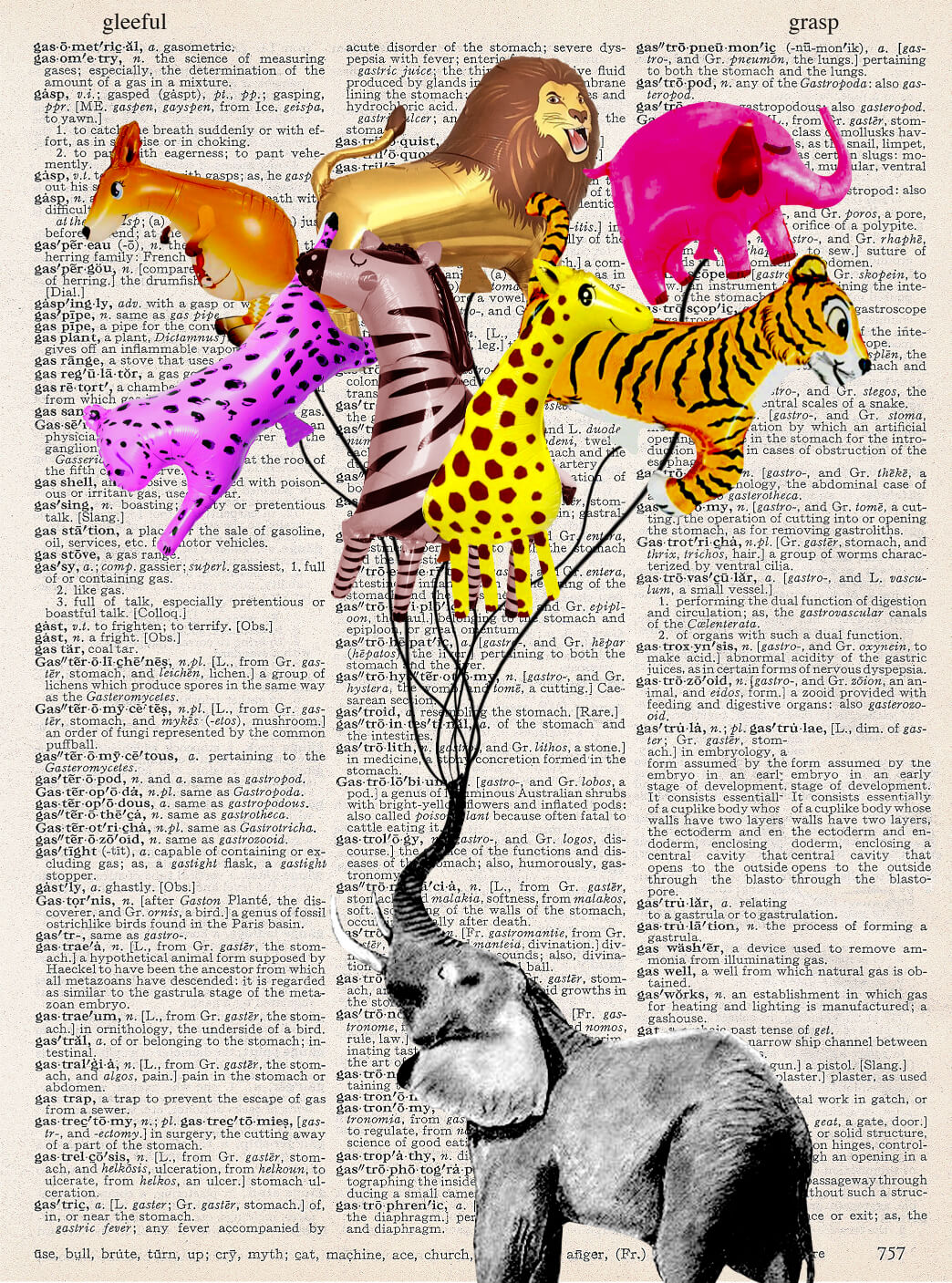 BALLOON ANIMALS PRINT