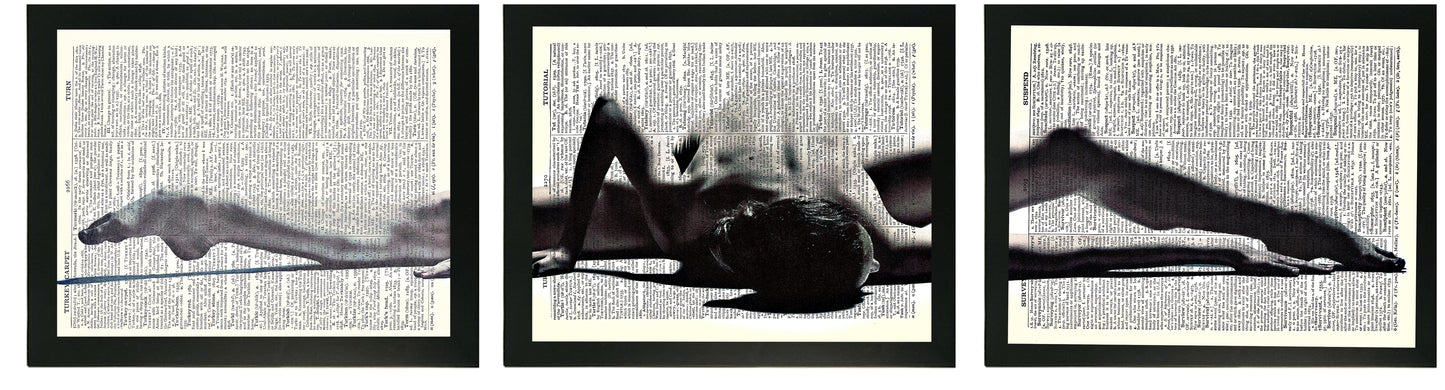 THE DANCER 3 PC LINKED WALL ART