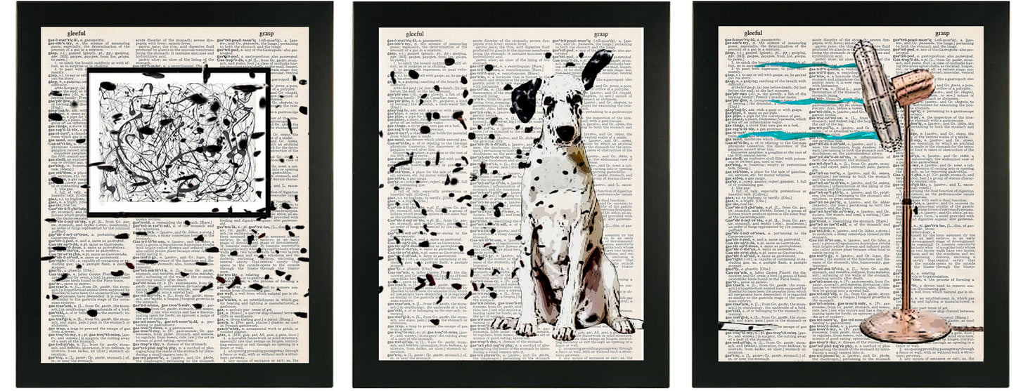 SPOTTED ART 3 PC LINKED WALL ART