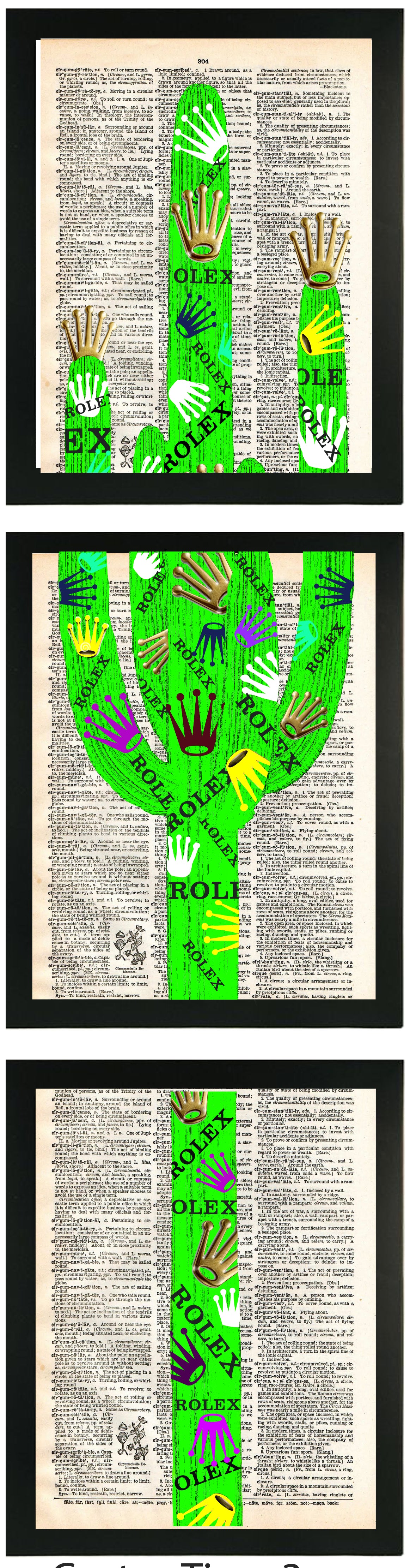 CACTUS TIME 3 PC LINKED WALL ART