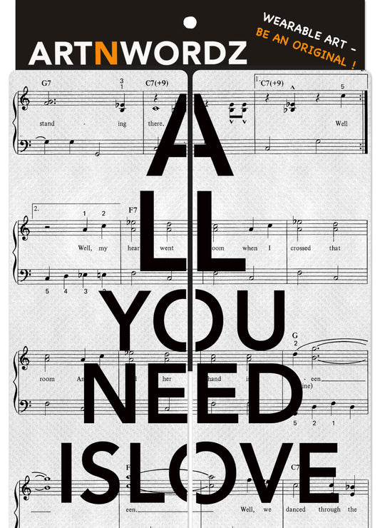 ALL YOU NEED IS LOVE MUSIC SOCKS