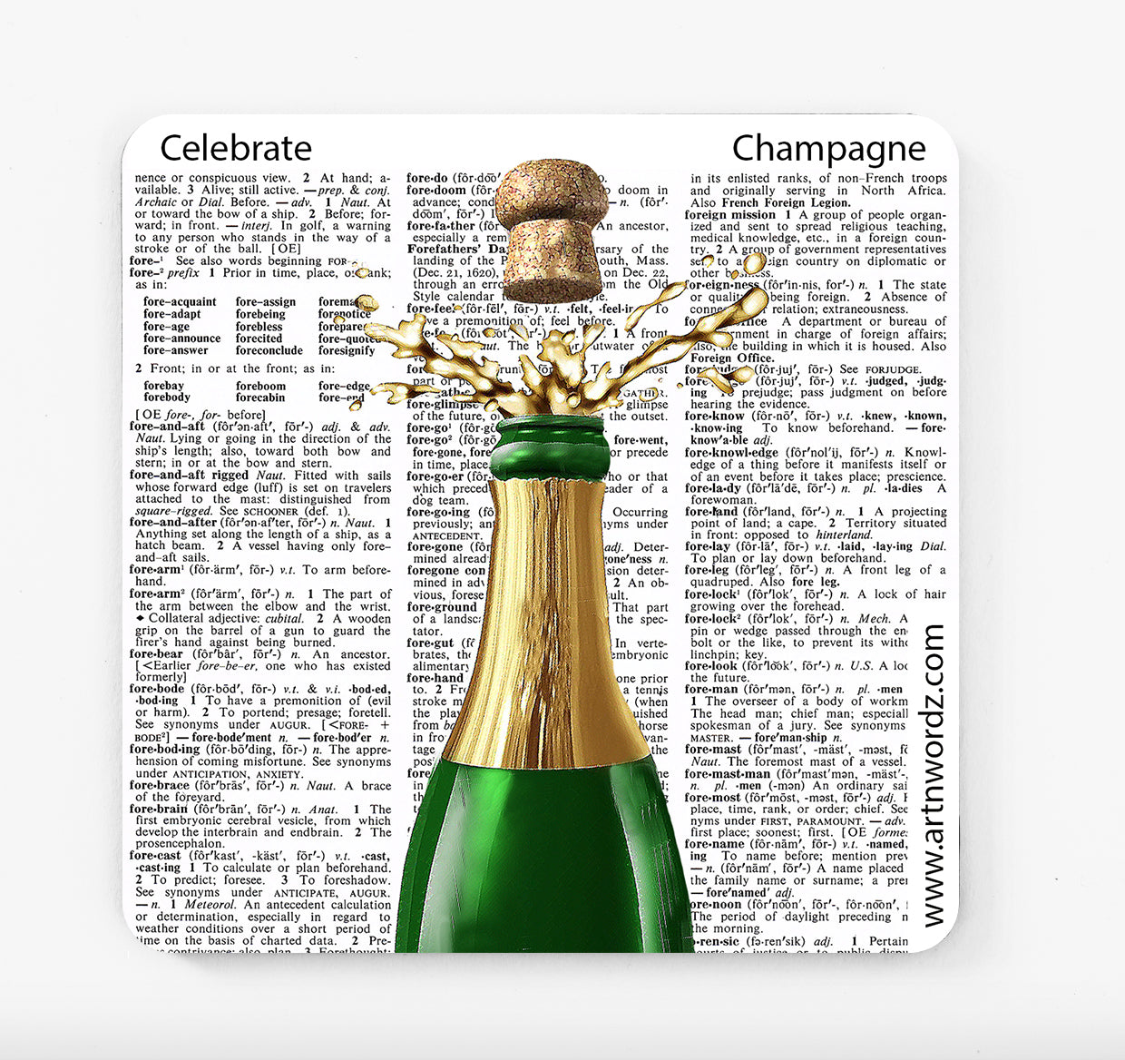 CHAMPAGNE POP COASTERS