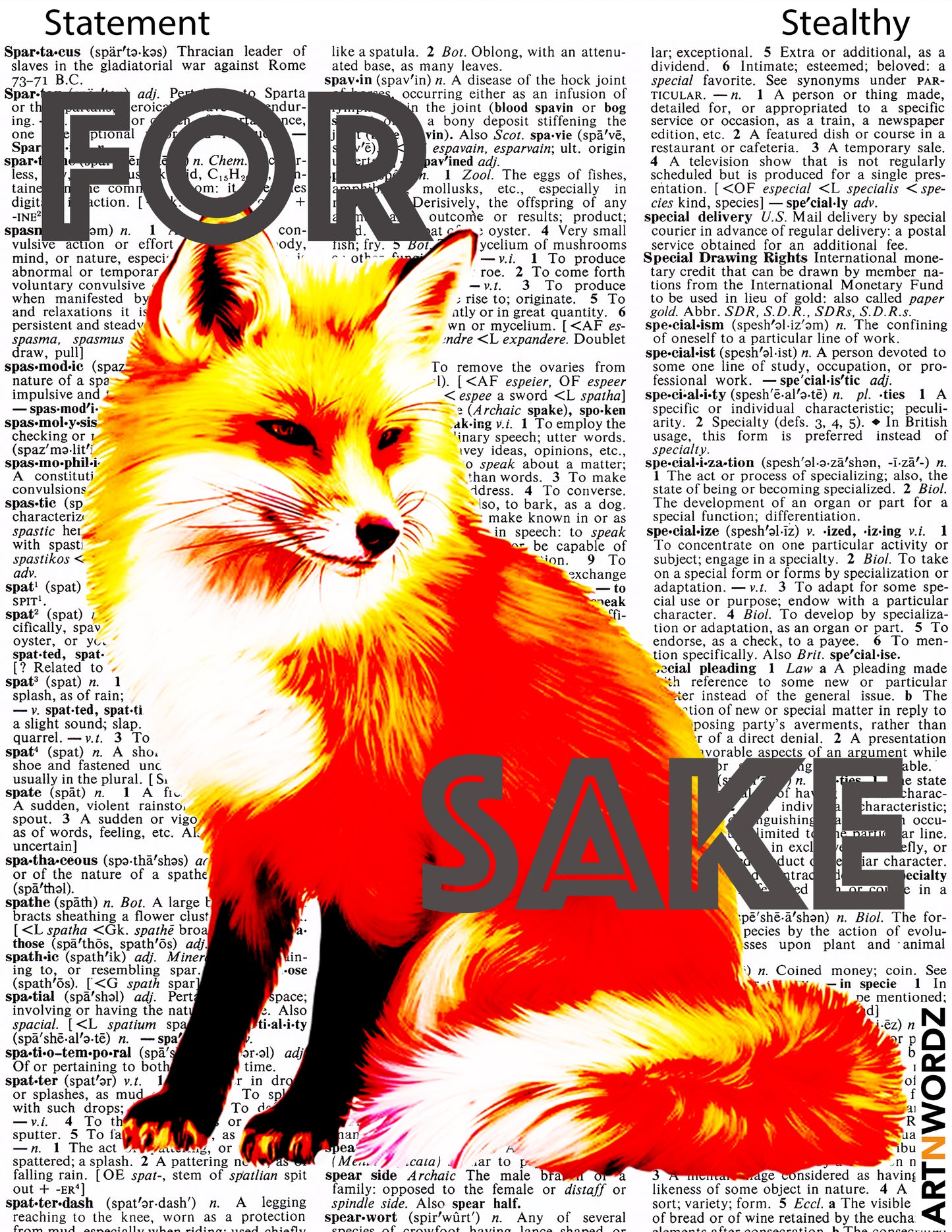 FOR FOX SAKE STICKER