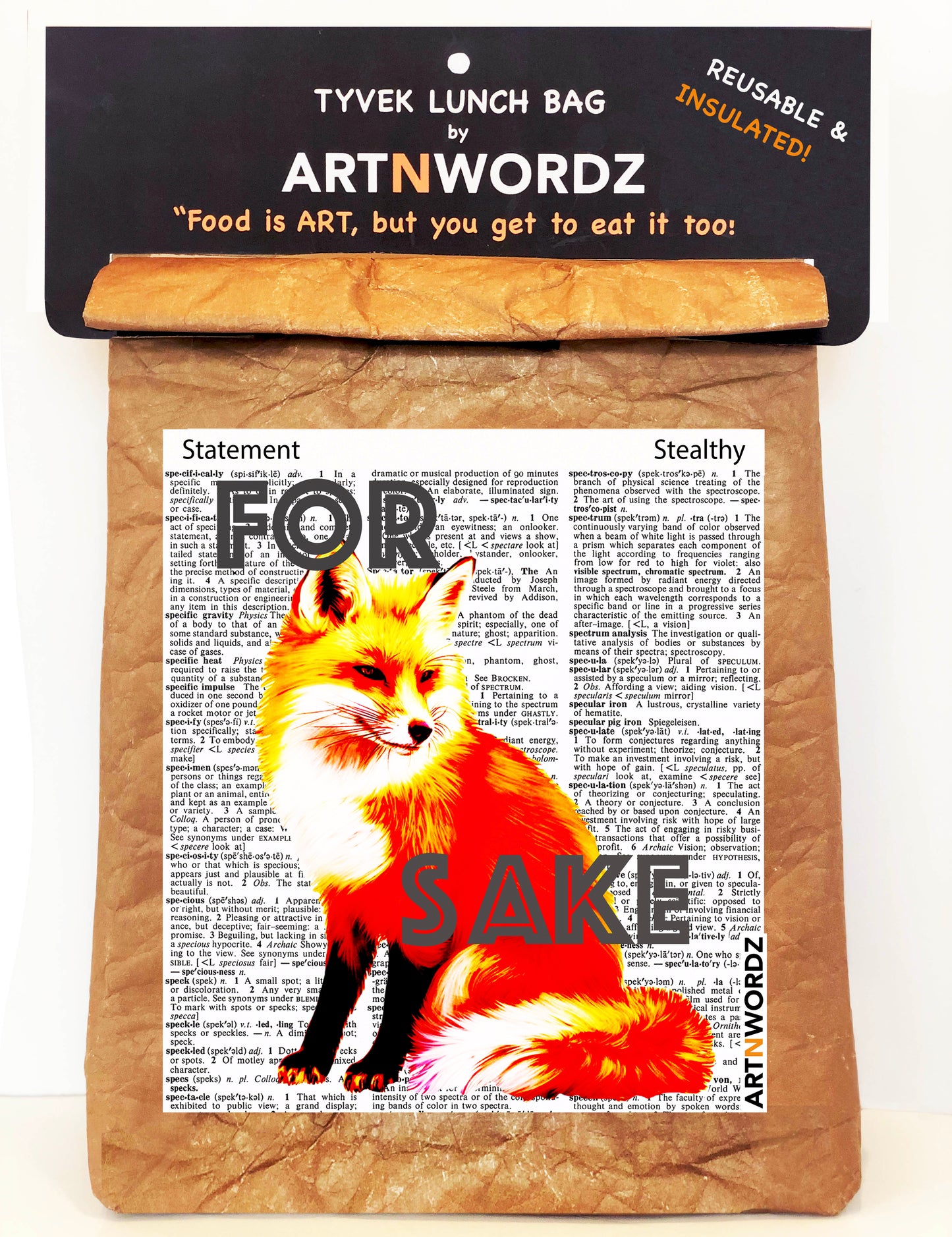 FOR FOX SAKE LUNCH BAG