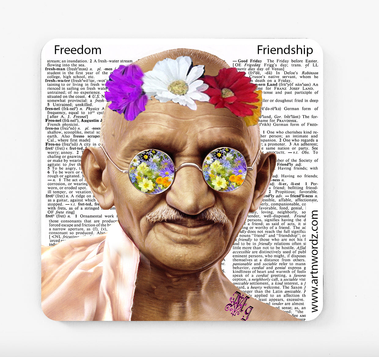 GANDHI FLOWER COASTERS
