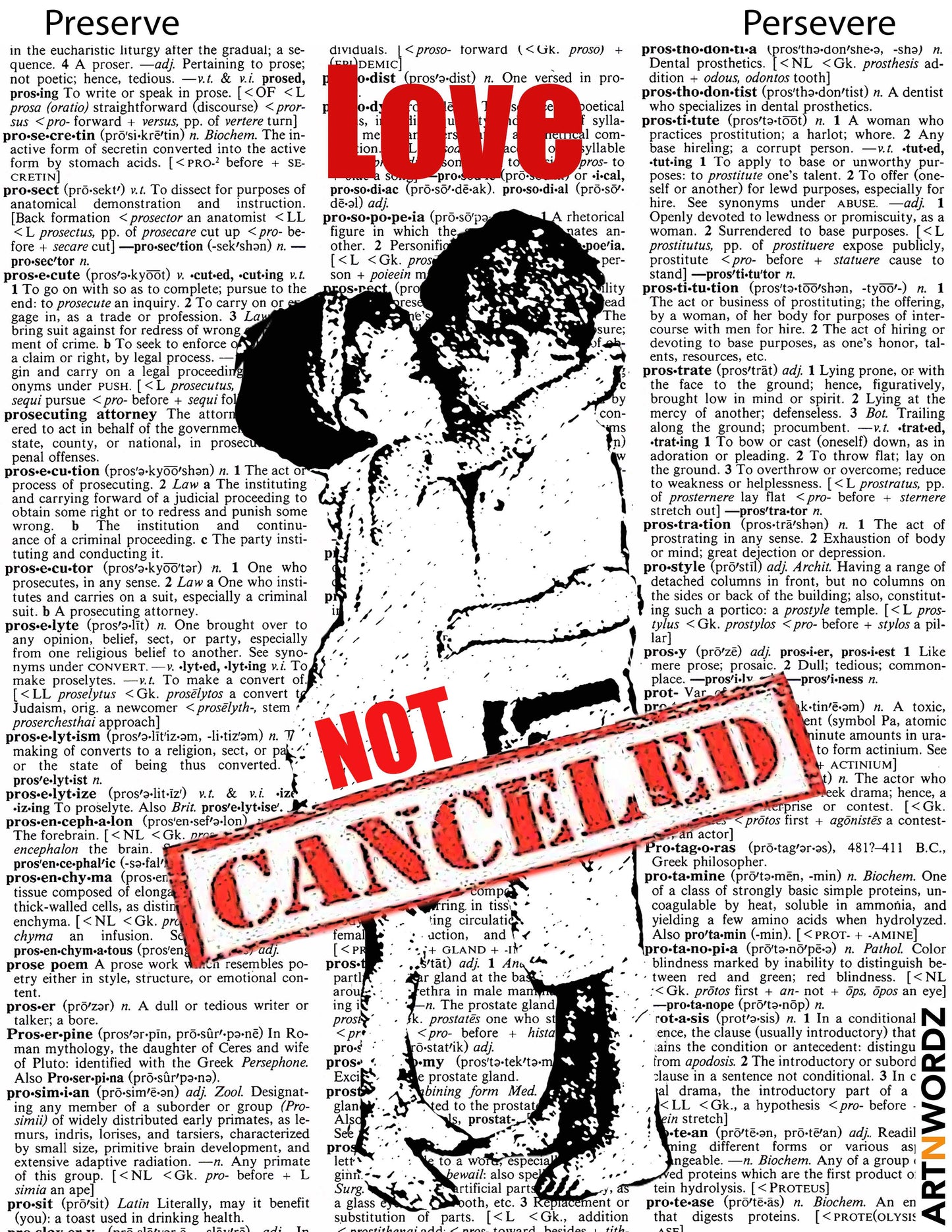 LOVE NOT CANCELED STICKER