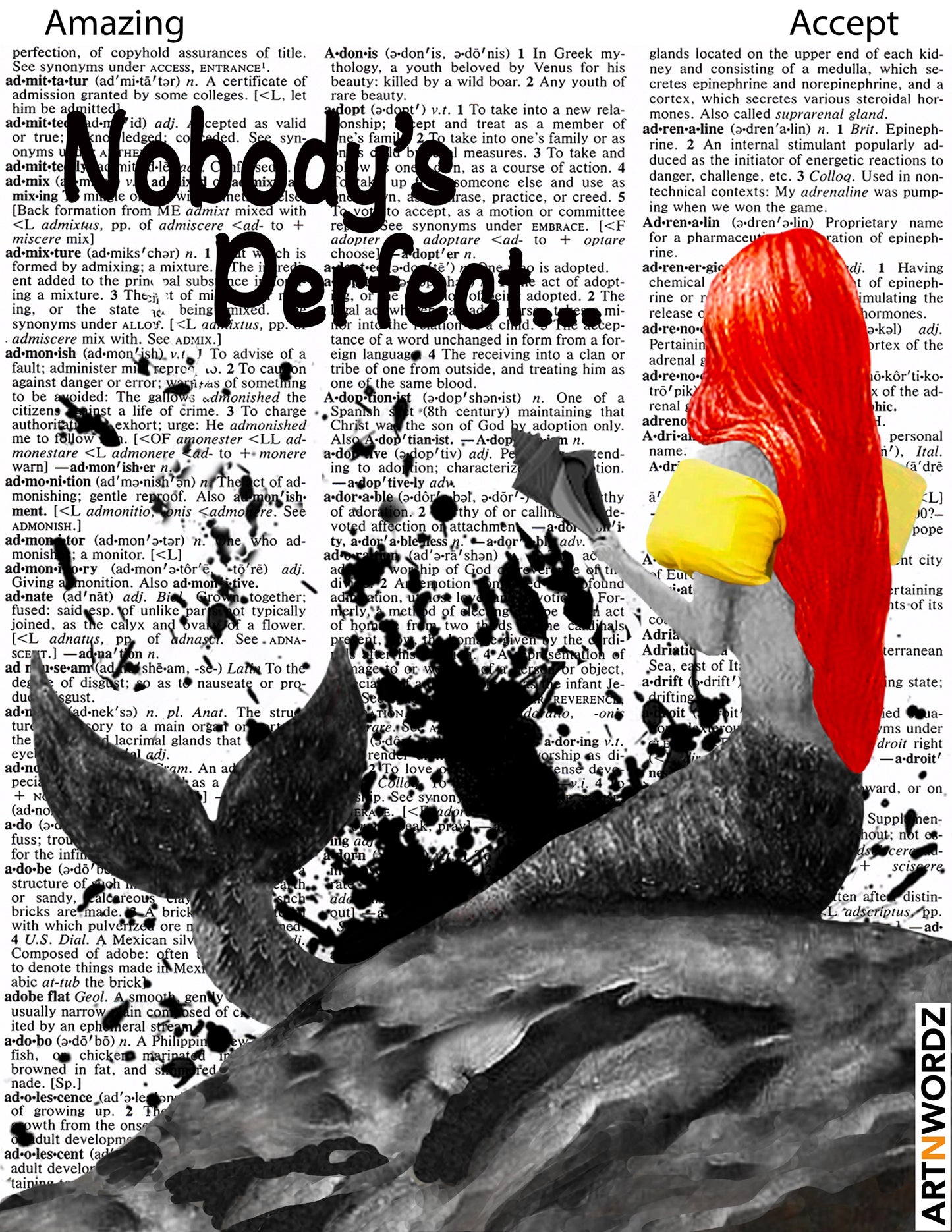 NOBODY'S PERFECT STICKER