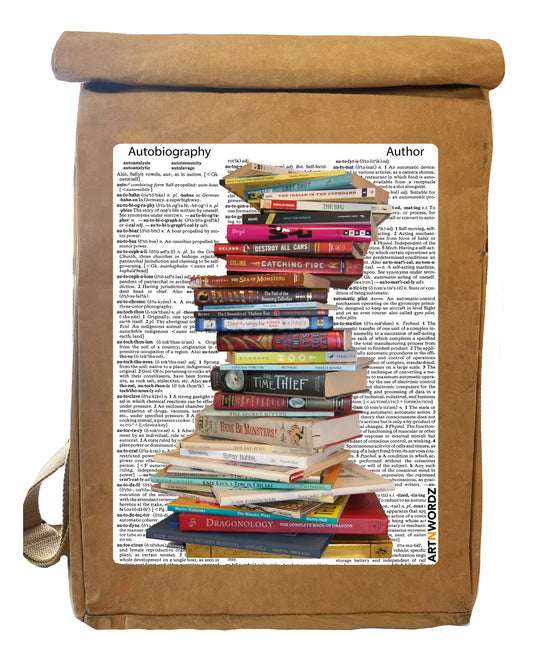 STACKED BOOKS BAGPACK