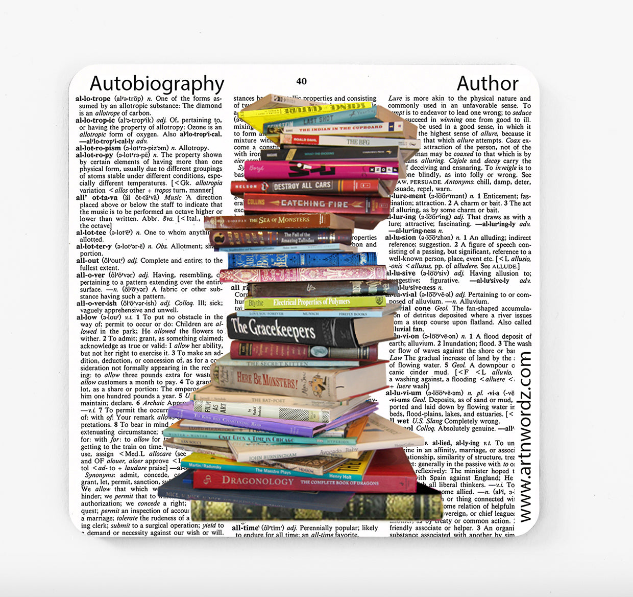 STACKED BOOKS COASTERS