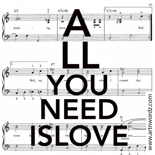 ALL YOU NEED IS LOVE MUSIC COASTERS