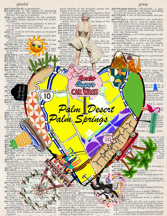 PALM SPRINGS HEART PRINT