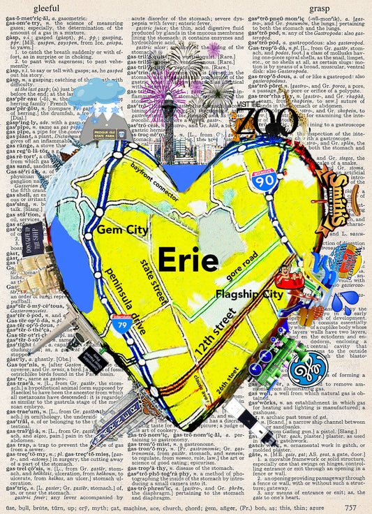ERIE HEART PRINT