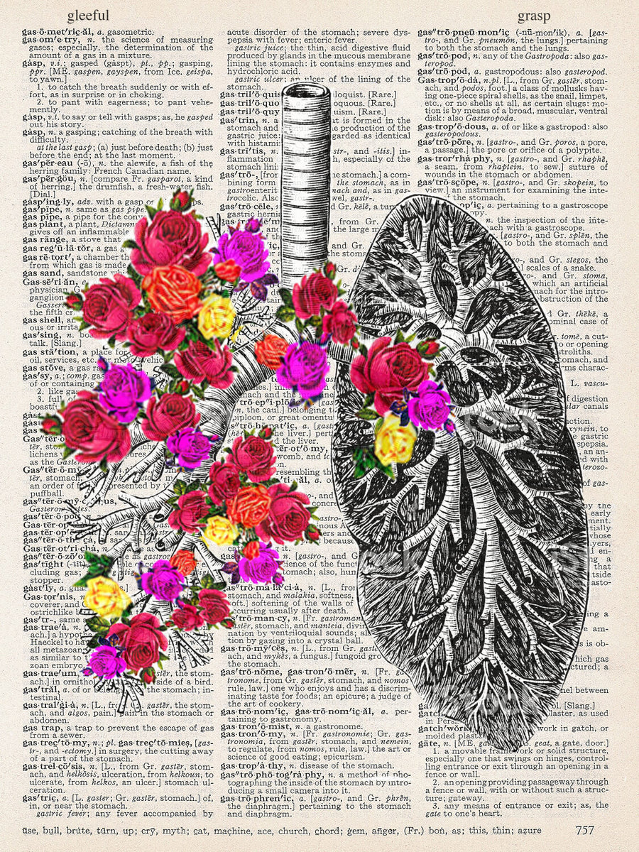 FLOWER LUNGS PRINT ARTNWORDZ