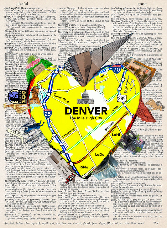 DENVER HEART PRINT