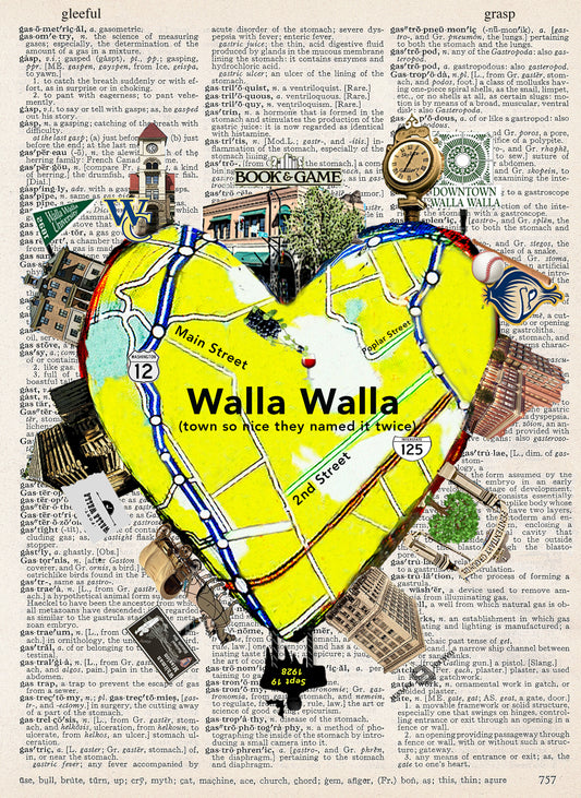 WALLA WALLA HEART PRINT