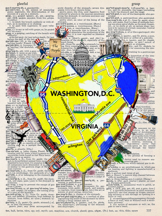 DC-VA HEART PRINT