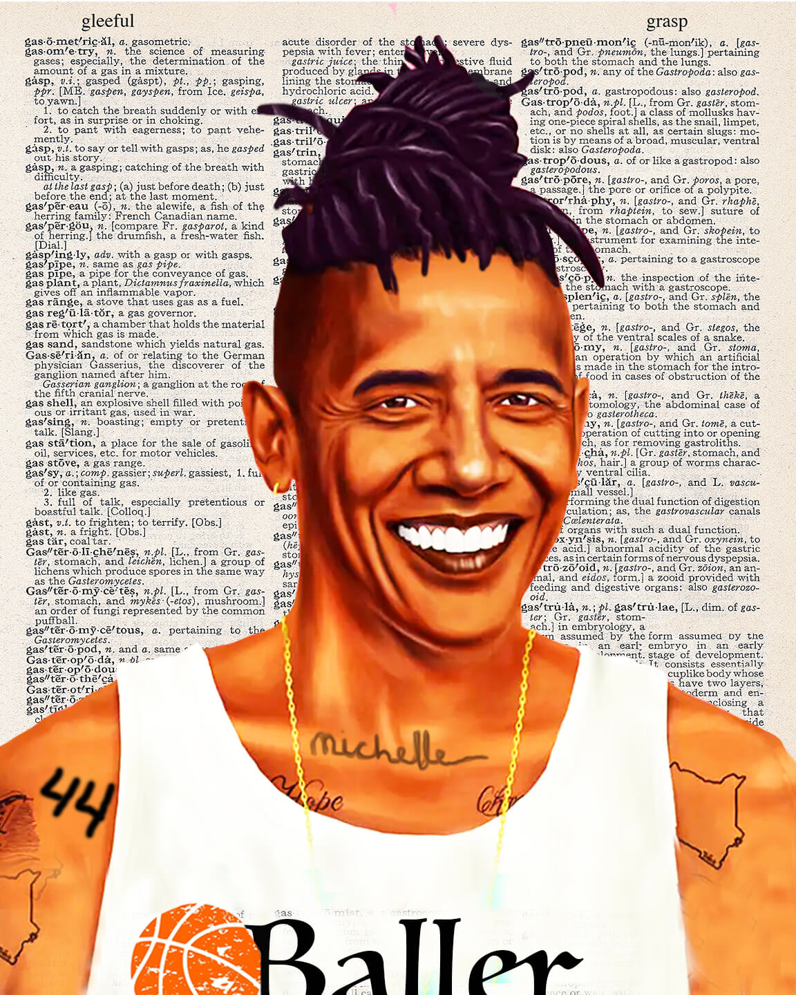 44 BALLER PRINT ARTNWORDZ 44 baller print artnwordz