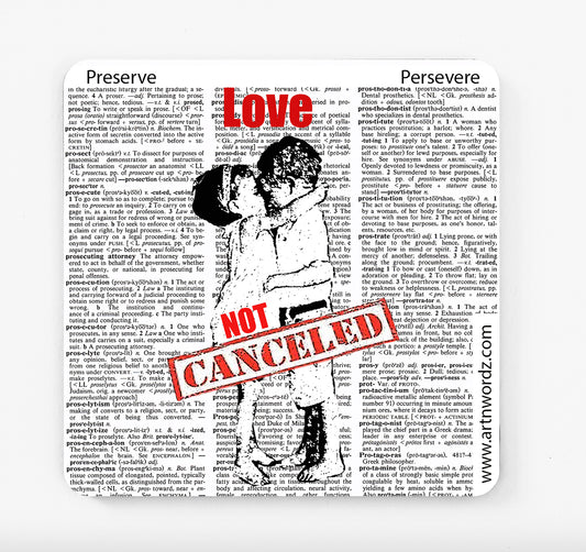 LOVE NOT CANCELED COASTERS